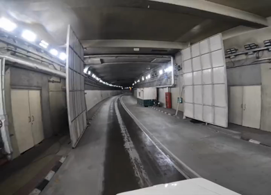 A shot of the Atal Tunnel highway at Himachal Pradesh, India
