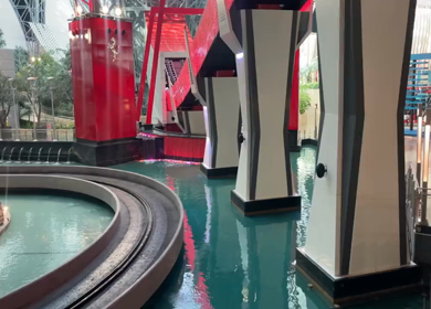 30 March 2023 : A Pan Shot of Ferrari World at Abu Dhabi,UAE 