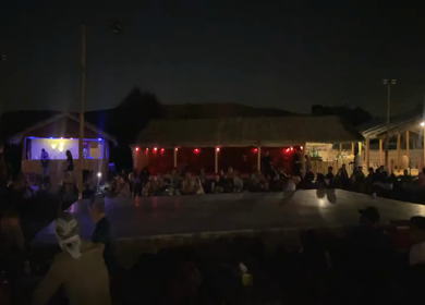 30 March 2023 : A Shot of Fire Show at Dubai Desert Safari at Abu Dhabi,UAE 