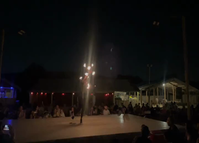 30 March 2023 : A Shot of Fire Show at Dubai Desert Safari at Abu Dhabi,UAE 