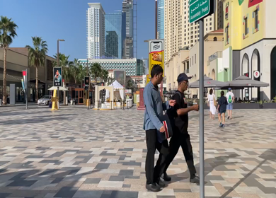 30 March 2023 : A Shot of People at Jumeirah Beach Residence- JBR at Dubai,UAE 