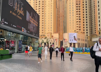 30 March 2023 : A Shot of People at Jumeirah Beach Residence- JBR at Dubai,UAE 
