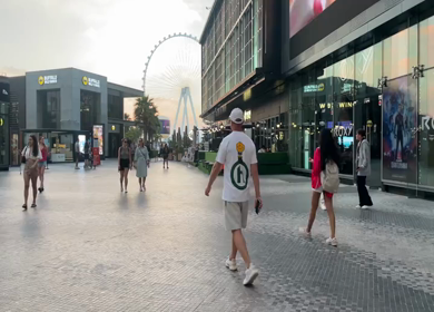 30 March 2023 : A Shot of People at Jumeirah Beach Residence- JBR at Dubai,UAE 
