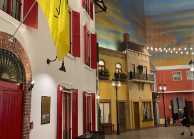 30 March 2023 : A Shot of People inside the Ferrari World at Abu Dhabi,UAE 