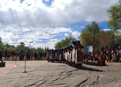 9th,September 2022: A shot of Shon Royal Dance being performed at Ladakh in Leh, India