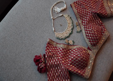 A Slow Motion Shot of Indian Wedding Jewellery in India