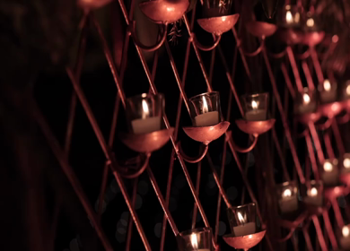 A Slow Motion Shot of an Indian Wedding Venue Decoration in India