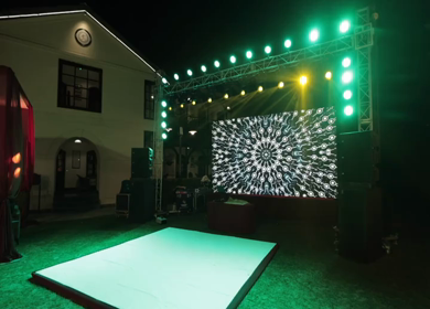 9th February, 2024 : A Slow Motion Shot of an Indian Wedding Venue Decoration in India