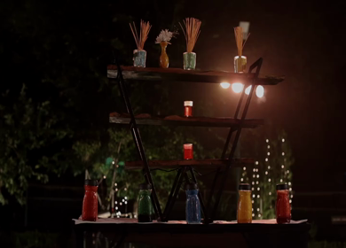 A Slow Motion Shot of an Indian Wedding Venue Decoration in India