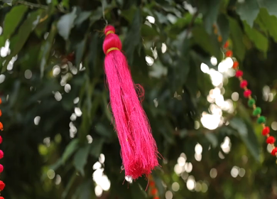 A Slow Motion Shot of an Indian Wedding Venue Decoration in India