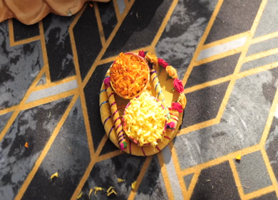 A Slow Motion Shot of an Indian Wedding Venue Decoration in India