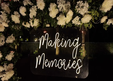 A Slow Motion Shot of an Indian Wedding Venue Decoration in India