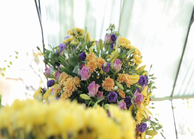 A Slow Motion Shot of an Indian Wedding Venue Decoration in India