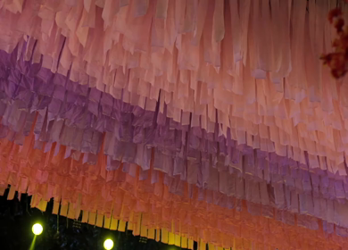 A Slow Motion Shot of an Indian Wedding Venue Decoration in India