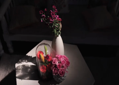 A Slow Motion Shot of an Indian Wedding Venue Decoration in India