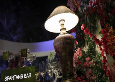 A Slow Motion Shot of an Indian Wedding Venue Decoration in India