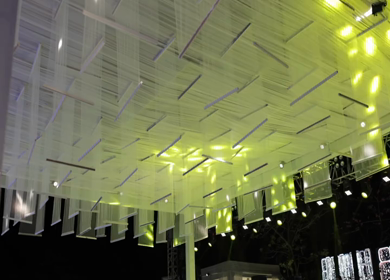 A Slow Motion Shot of an Indian Wedding Venue Decoration in India