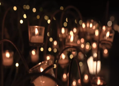A Slow Motion Shot of an Indian Wedding Venue Decoration in India