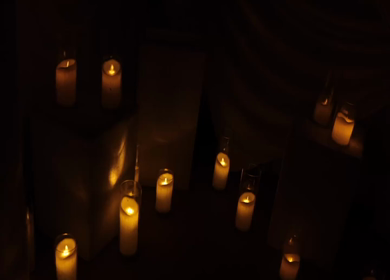 A Slow Motion Shot of an Indian Wedding Venue Decoration in India