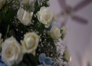 A Slow Motion Shot of an Indian Wedding Venue Decoration in India