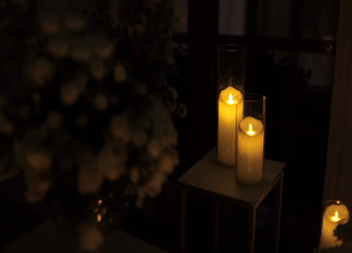 A Slow Motion Shot of an Indian Wedding Venue Decoration in India