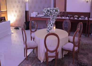 A Slow Motion Shot of an Indian Wedding Venue Decoration in India