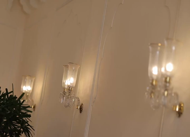 A Slow Motion Shot of an Indian Wedding Venue Decoration in India