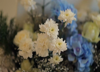 A Slow Motion Shot of an Indian Wedding Venue Decoration in India