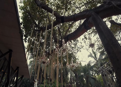 A Slow Motion Shot of an Indian Wedding Venue Decoration in India
