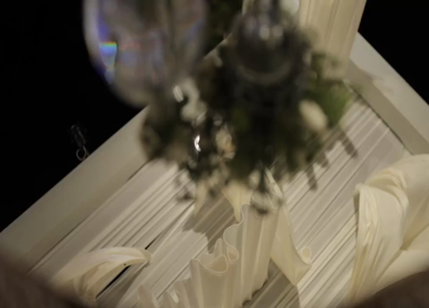 A Slow Motion Shot of an Indian Wedding Venue Decoration in India