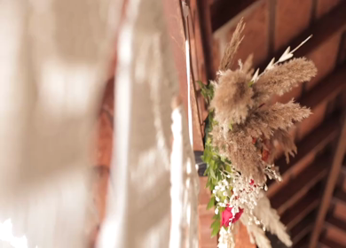 A Slow Motion Shot of an Indian Wedding Venue Decoration in India