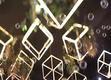 A Slow Motion Shot of an Indian Wedding Venue Decoration in India