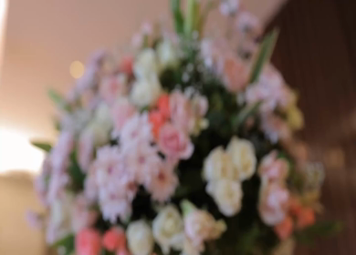 A Slow Motion Shot of an Indian Wedding Venue Decoration in India