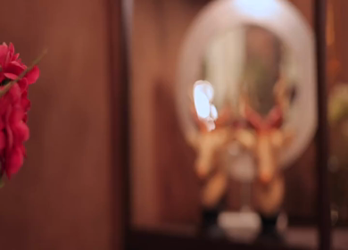 A Slow Motion Shot of an Indian Wedding Venue Decoration in India