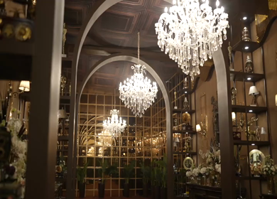 A Slow Motion Shot of an Indian Wedding Venue Decoration in India