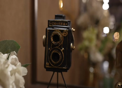 A Slow Motion Shot of an Indian Wedding Venue Decoration in India