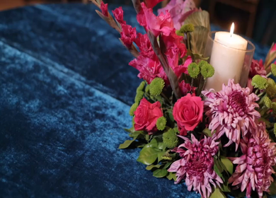 A Slow Motion Shot of an Indian Wedding Venue Decoration in India