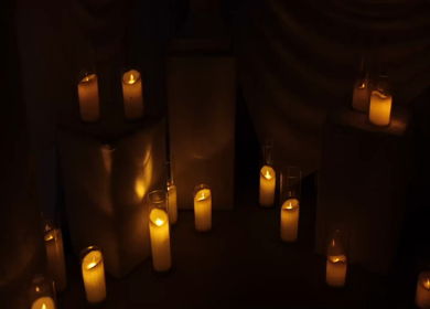 A Slow Motion Shot of an Indian Wedding Venue Decoration in India