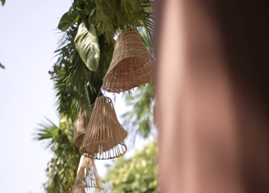 A Slow Motion Shot of an Indian Wedding Venue Decoration in India