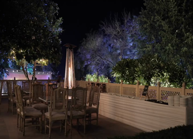 A Slow Motion Shot of an Indian Wedding Venue Decoration in India