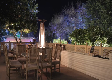 A Slow Motion Shot of an Indian Wedding Venue Decoration in India