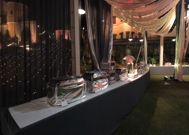 The Savoy, Mussoorie - 5th January 2025 : A Slow Motion Shot of an Indian Wedding Venue Decoration in India