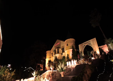 The Savoy, Mussoorie - 5th January 2025 : A Slow Motion Shot of an Indian Wedding Venue Decoration in India