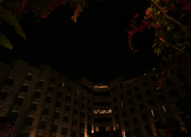 ITC Maurya, New Delhi - 5th January 2025 : A Slow Motion Shot of an Indian Wedding Venue Decoration in India