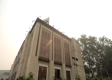 The Heritage Grand,New Delhi- 5th February 2025: A Slow Motion Shot of an Indian Wedding Venue Decoration in India