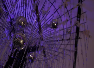 A Slow Motion Shot of an Indian Wedding Venue Decoration in India