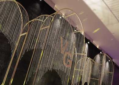 A Slow Motion Shot of an Indian Wedding Venue Decoration in India