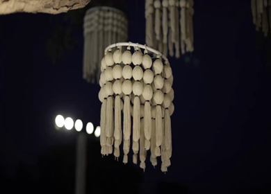A Slow Motion Shot of an Indian Wedding Venue Decoration in India