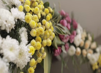 A Slow Motion Shot of an Indian Wedding Venue Decoration in India