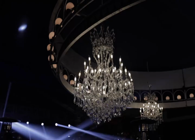 A Slow Motion Shot of an Indian Wedding Venue Decoration in India